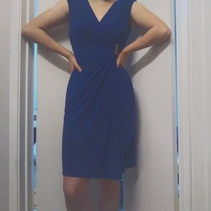 Blue above the knee dress